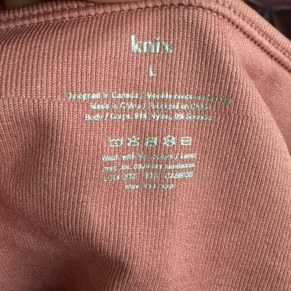 Knix - Good to Go Seamless Crop Tank in Pink Sorbet - Picture 4 of 7